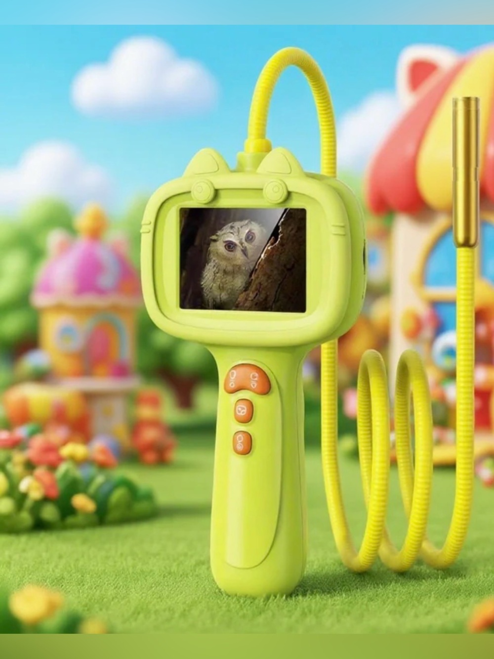Rechargeable Kids Borescope Snake Camera Toy with Light: STEM Science